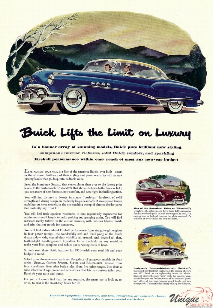 1951 Buick Brochure Page 7